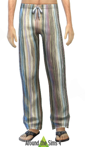 linen loose pants for sims 4