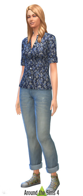 look jeans and liberty blouse
