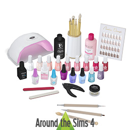Nail salon clutter
