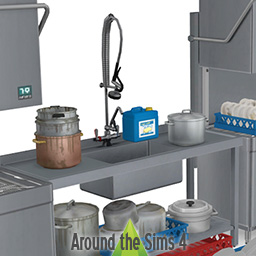 Restaurant Kitchen - Dishwashiing